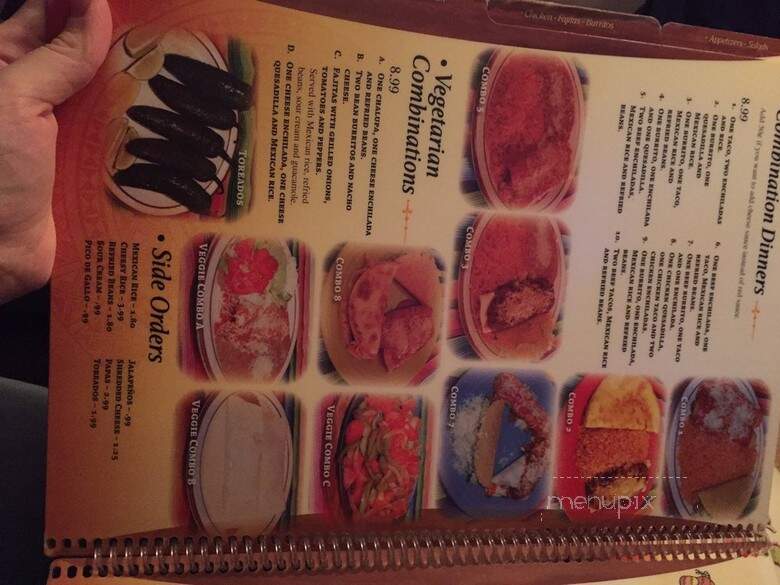 Dos Margaritas - Clarksville, TN menu_pic