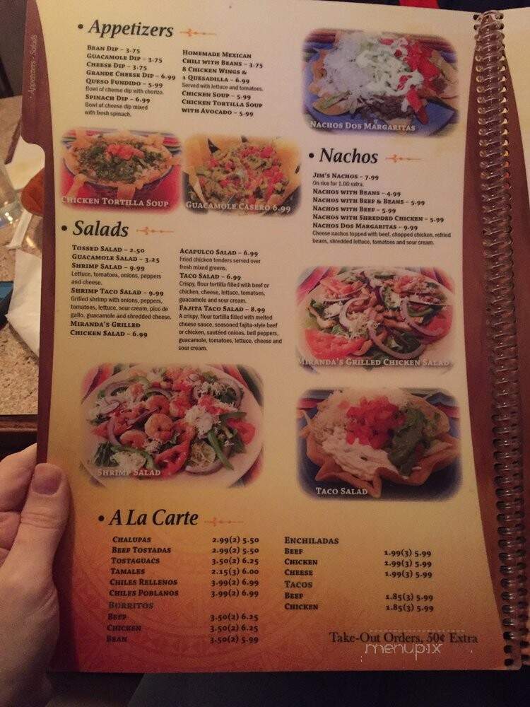 Dos Margaritas - Clarksville, TN menu_pic