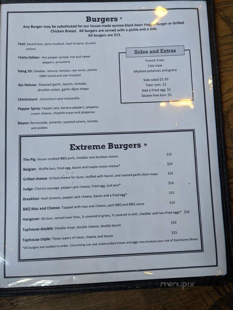 5050 Taphouse - Winchester, VA menu_pic