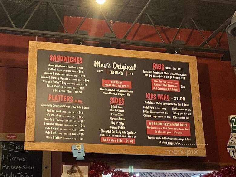 Moe's Original Bar B Que - Charlottesville, VA menu_pic