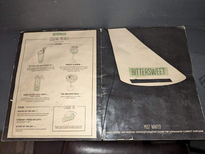 Bittersweet - Raleigh, NC menu_pic