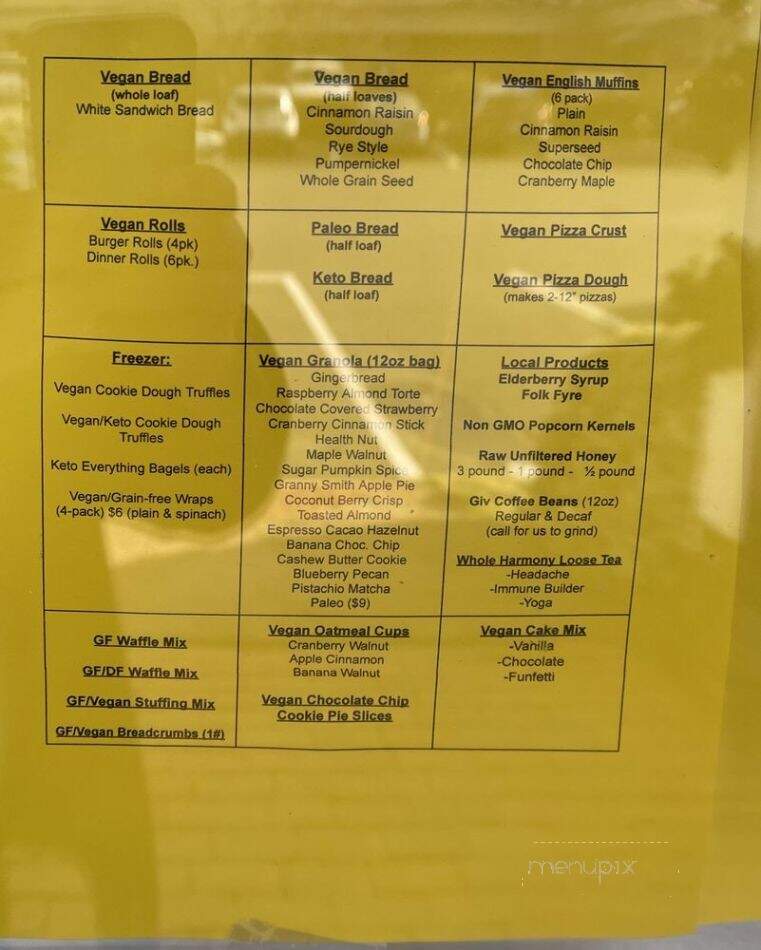 Bridget's Breads - AVON, CT menu_pic