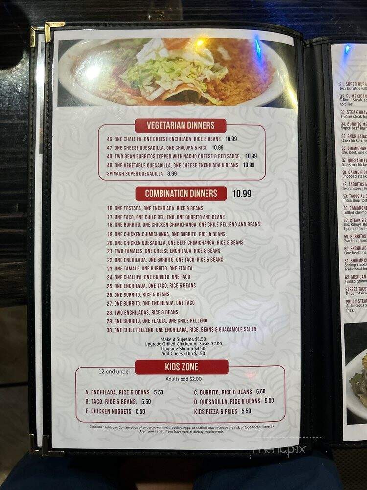 El Sombrero Mexican Restaurant - Vicksburg, MS menu_pic