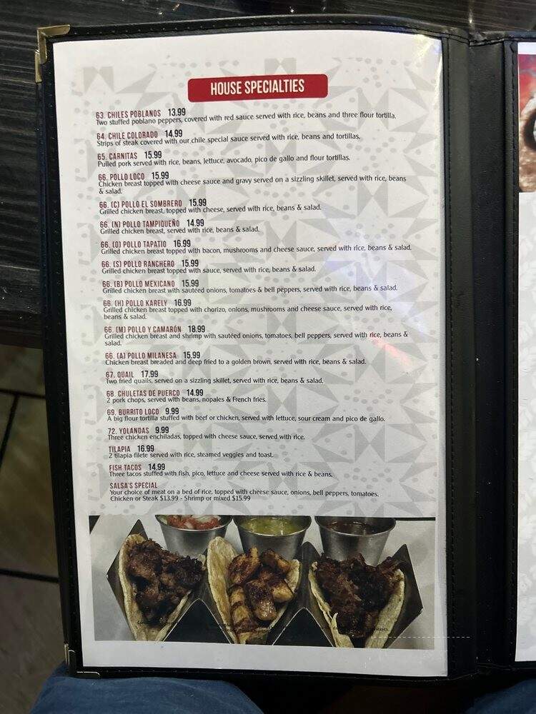 El Sombrero Mexican Restaurant - Vicksburg, MS menu_pic