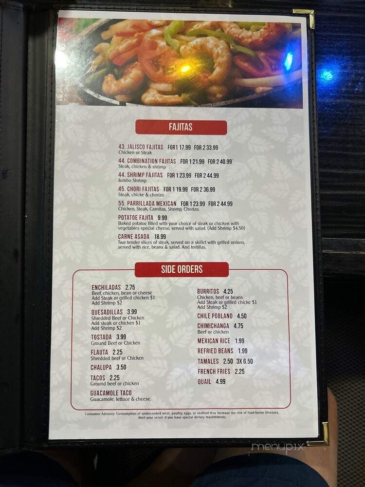 El Sombrero Mexican Restaurant - Vicksburg, MS menu_pic