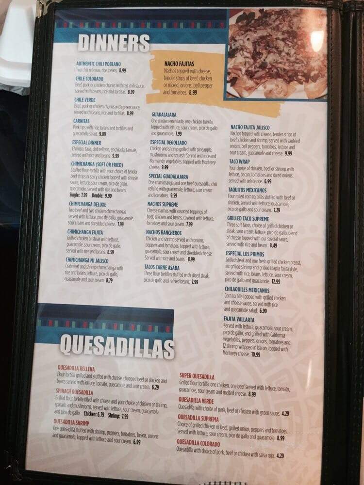 Mi Jalisco - Elizabethtown, KY menu_pic