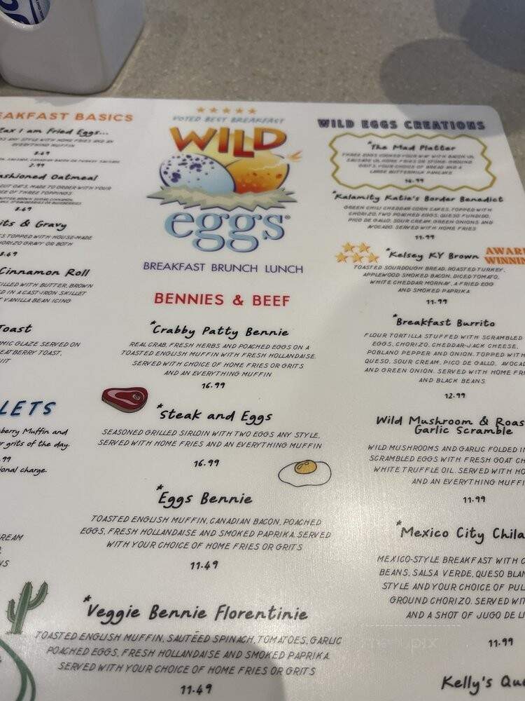 Wild Eggs - Lexington, KY menu_pic