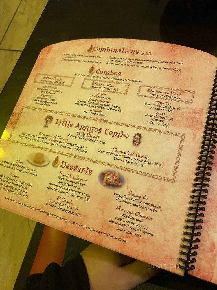 Coyote's Mexican Grill - Chagrin Falls, OH menu_pic