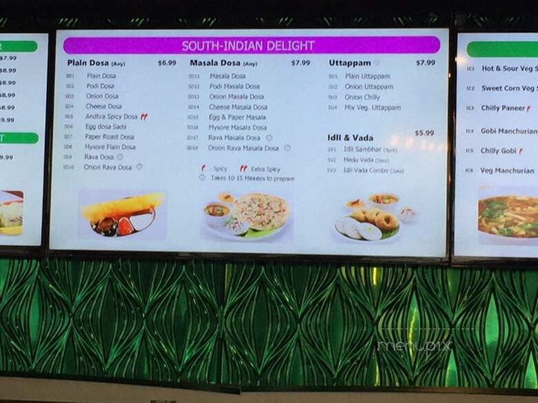 Bombaychaat - Cleveland, OH menu_pic