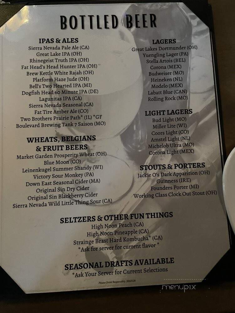 Georgetown - Cleveland, OH menu_pic