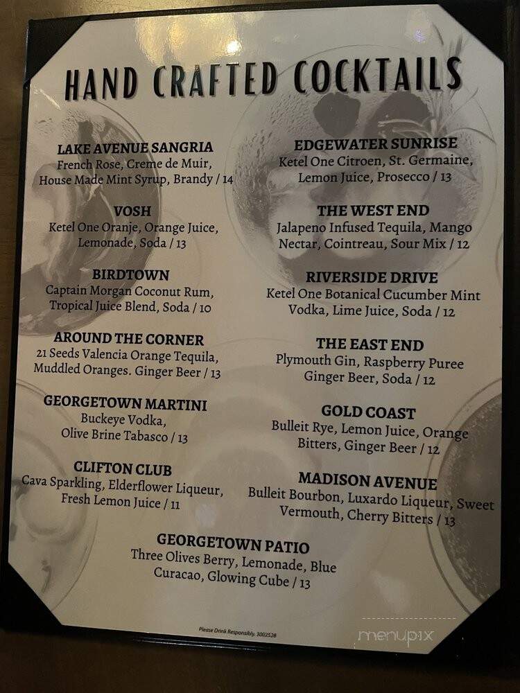 Georgetown - Cleveland, OH menu_pic