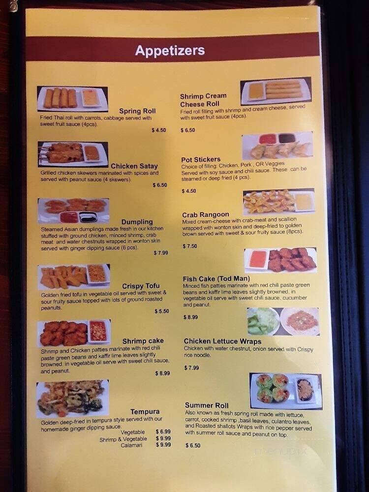 Thai Koon kitchen - Butler, OH menu_pic