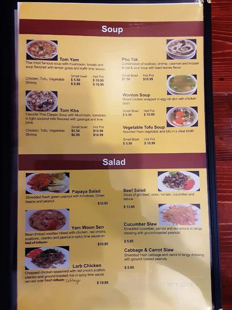Thai Koon kitchen - Butler, OH menu_pic