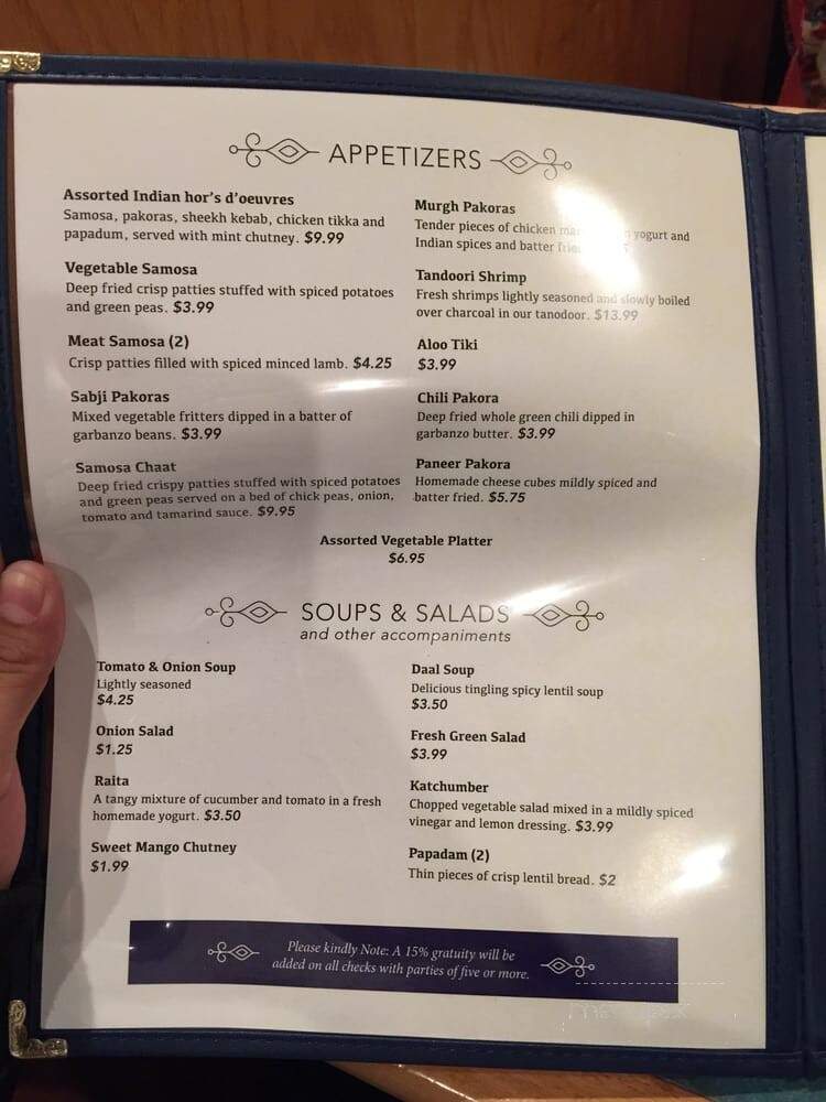Tandoor Opentable - Pisgah, OH menu_pic