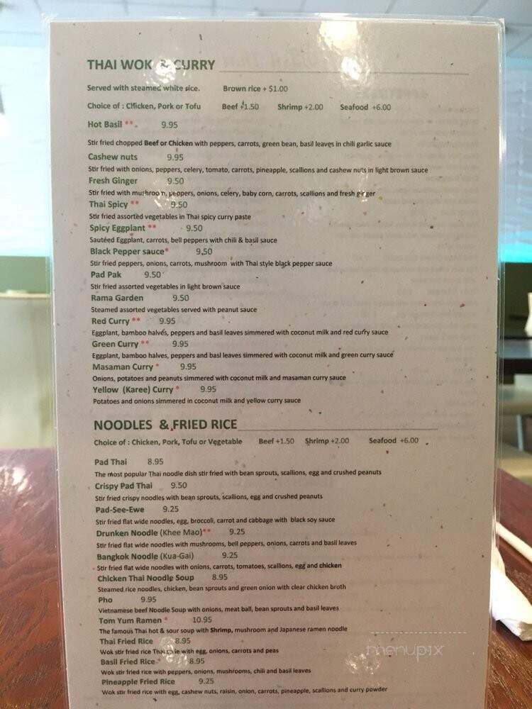 Basil Thai - Cincinnati, OH menu_pic