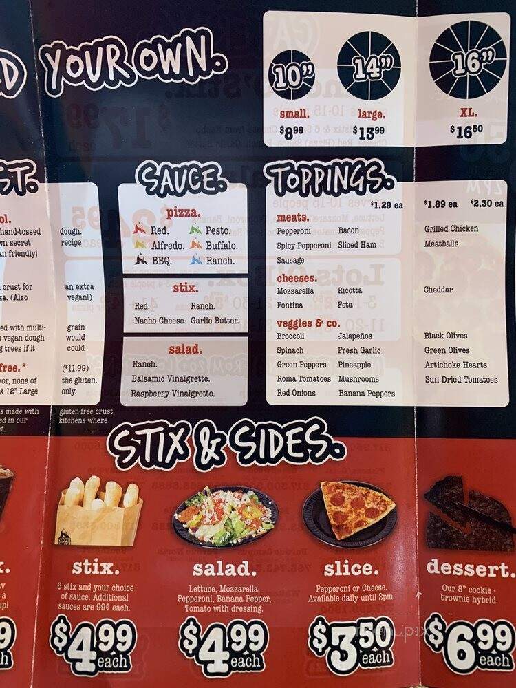 HotBox Pizza - Westfield, IN menu_pic