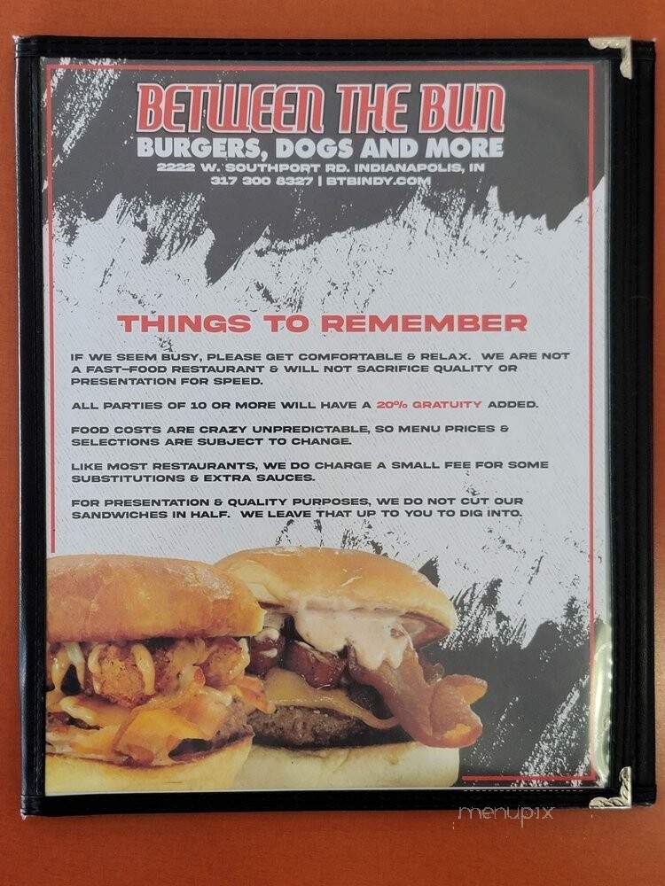 Between the Bun - Greenwood, IN menu_pic