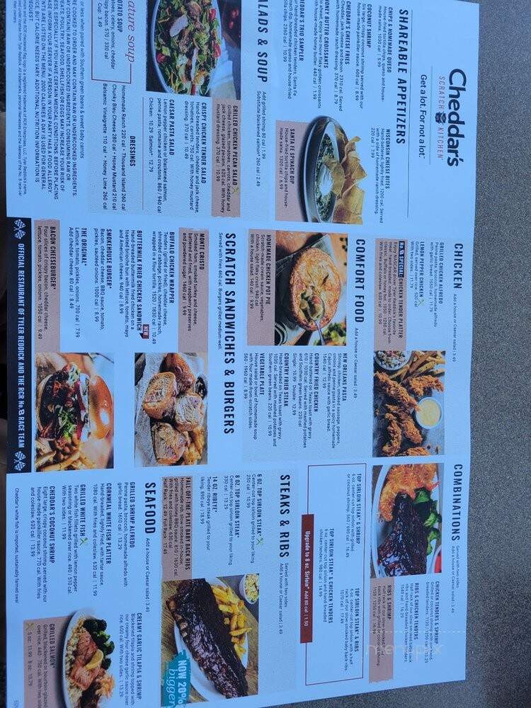 Cheddar's Restaurant - Indianapolis, IN menu_pic