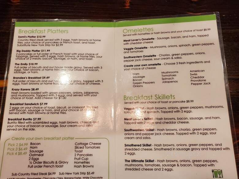 Dale's Family Restaurant - Indianapolis, IN menu_pic