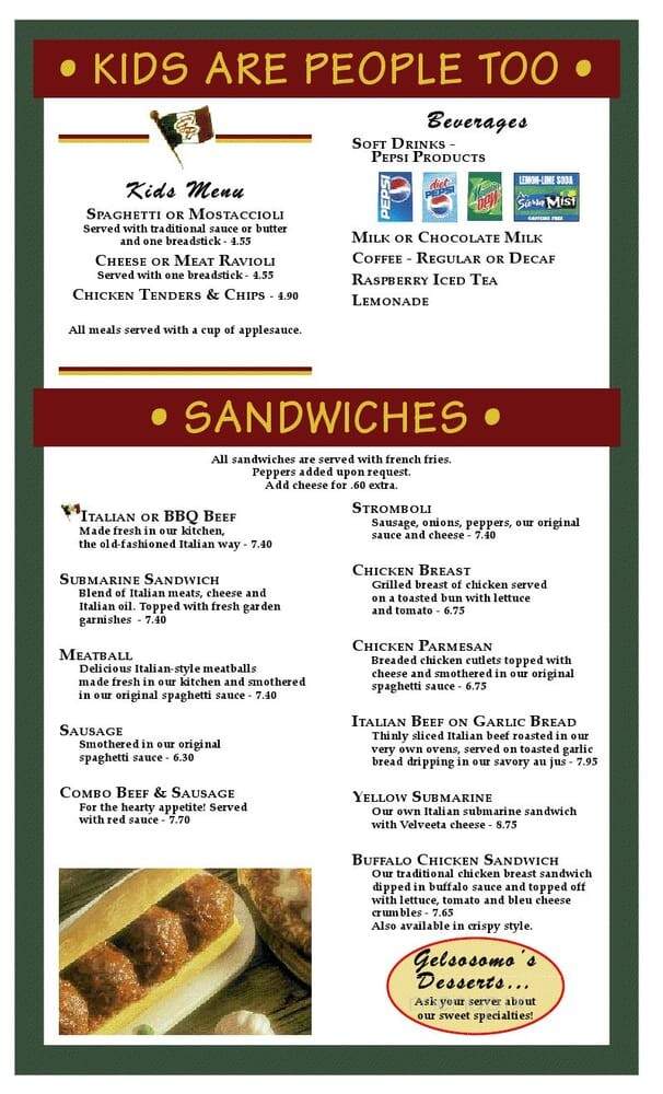 Gelsosomos Pizzeria - Cedar Lake, IN