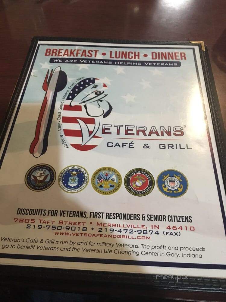 Veterans Cafe and Grill - Merrillville, IN menu_pic
