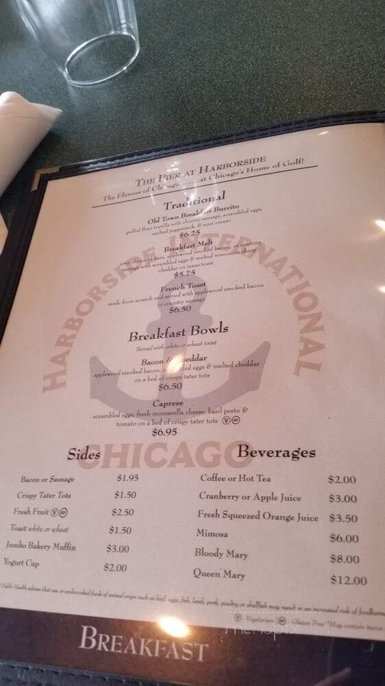 The Pier at Harborside - Chicago, IL menu_pic