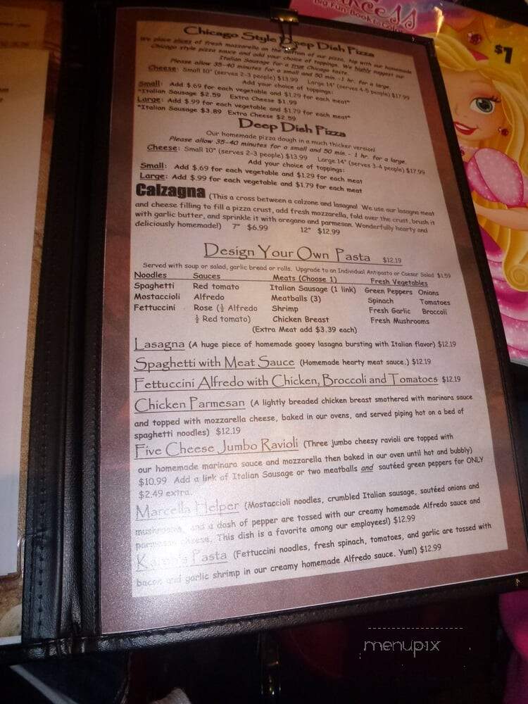 Marcella's Pizzeria - Wheatfield, IN menu_pic