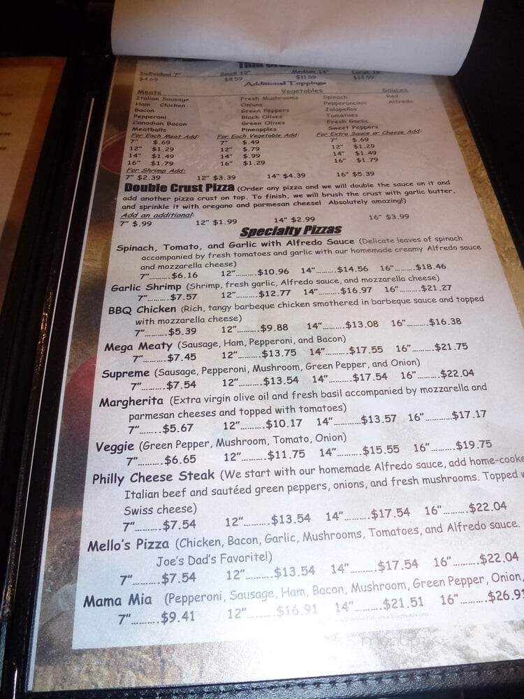 Marcella's Pizzeria - Wheatfield, IN menu_pic