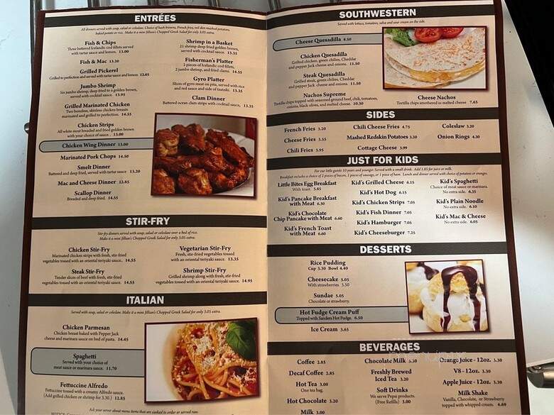 Jillian's Coney Island & Grille - Chesterfield, MI menu_pic