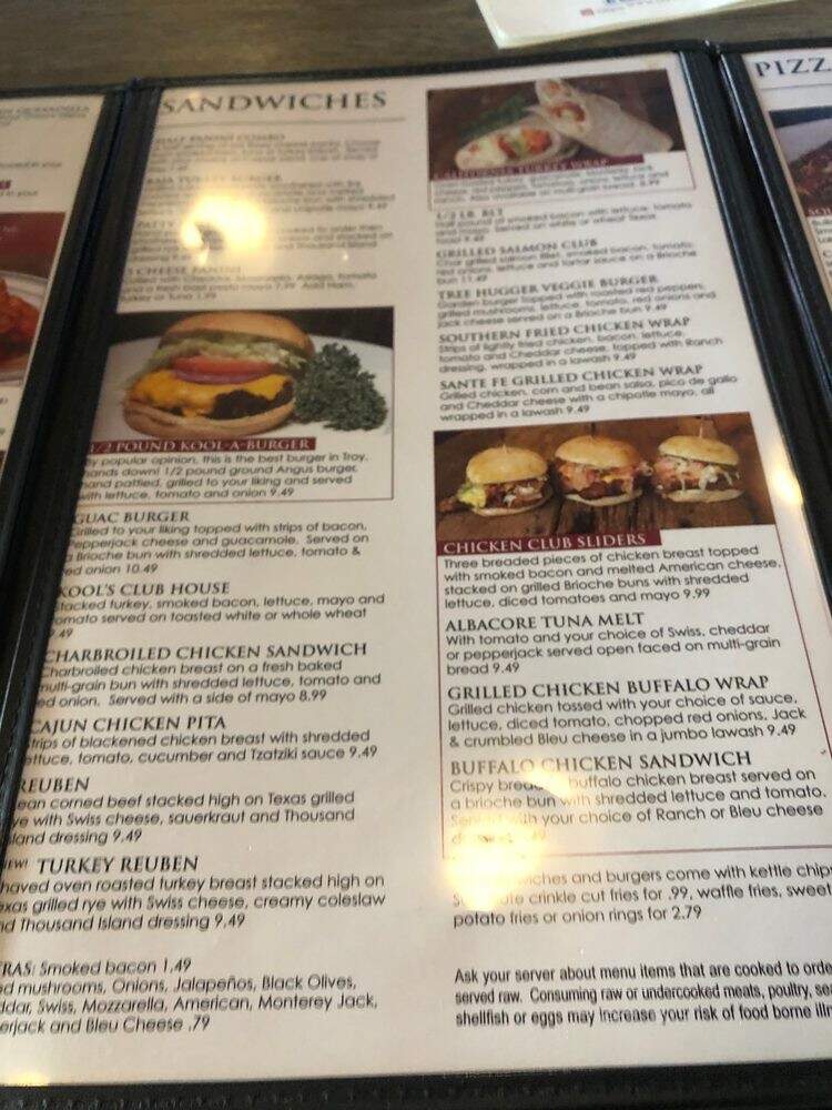 Koolisky's Joseph Restaurant - Troy, MI menu_pic