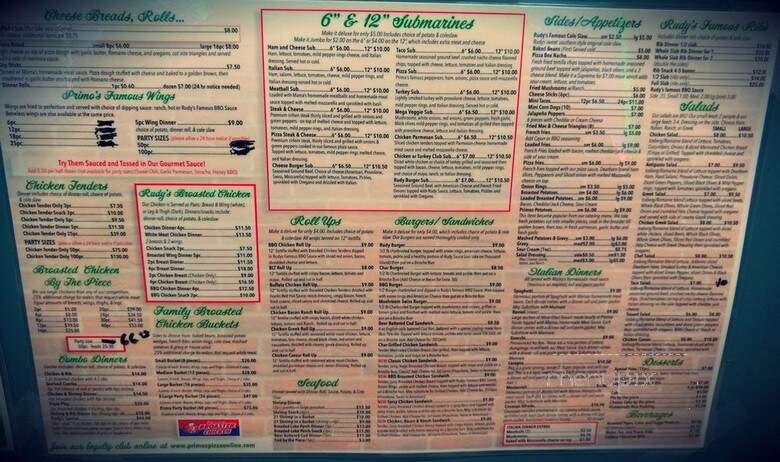 Rudy's Broasted Chicken - Allen Park, MI menu_pic