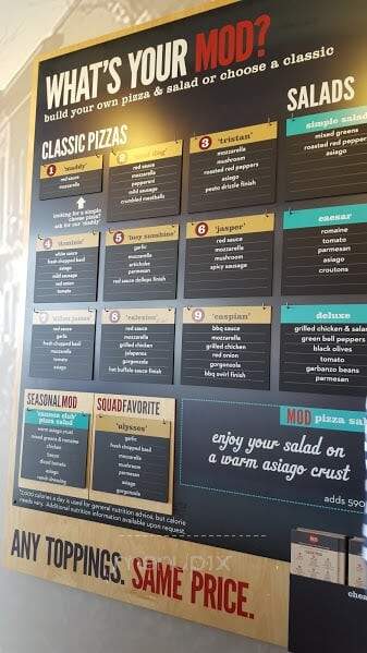 MOD Pizza - Northville, MI menu_pic