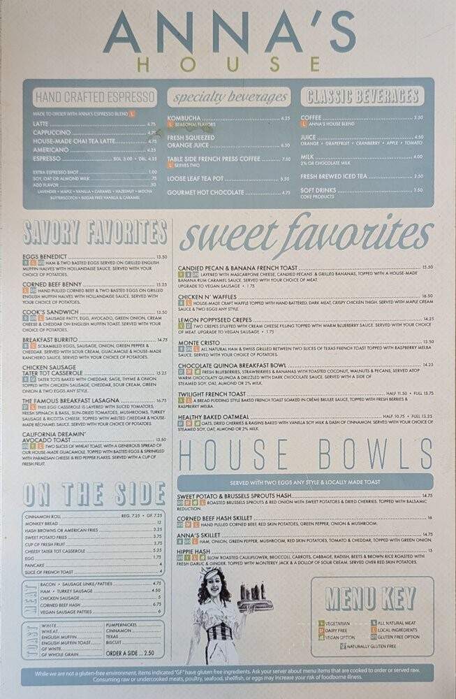 Anna's House - Grandville, MI menu_pic