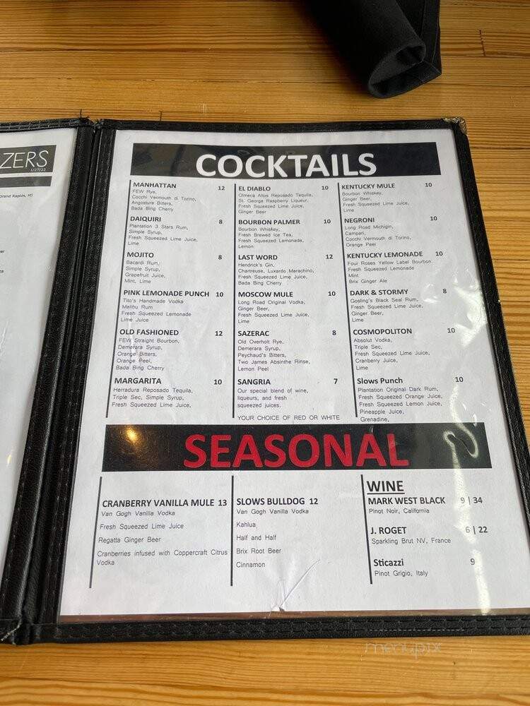 Slows Bar BQ - Grand Rapids, MI menu_pic