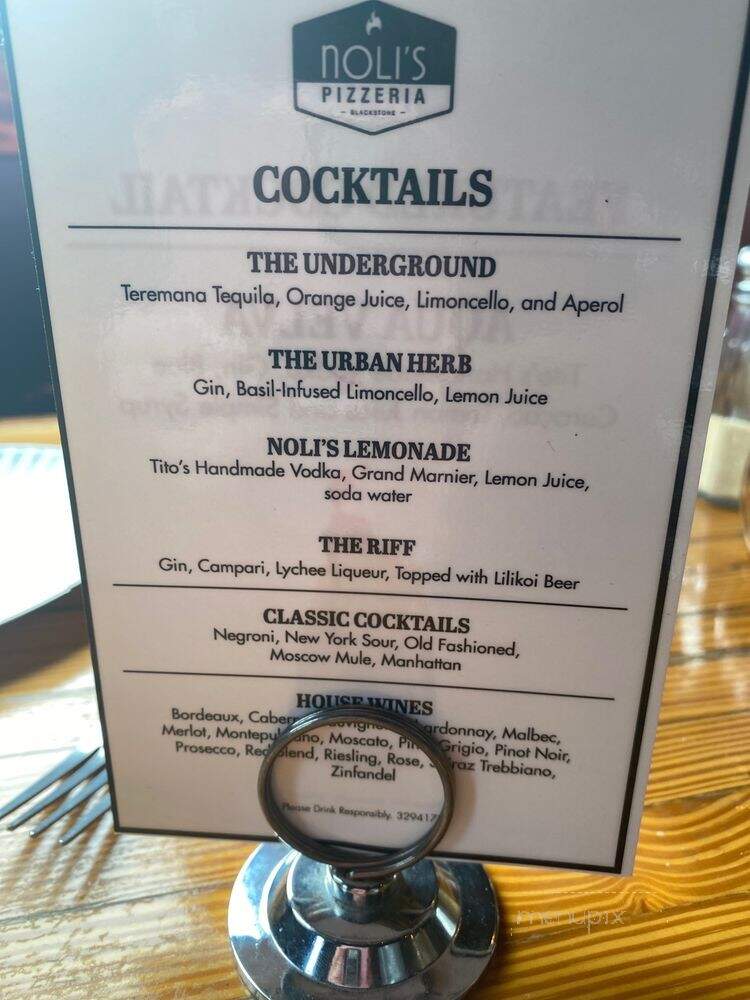 Noli's Pizzeria - Omaha, NE menu_pic