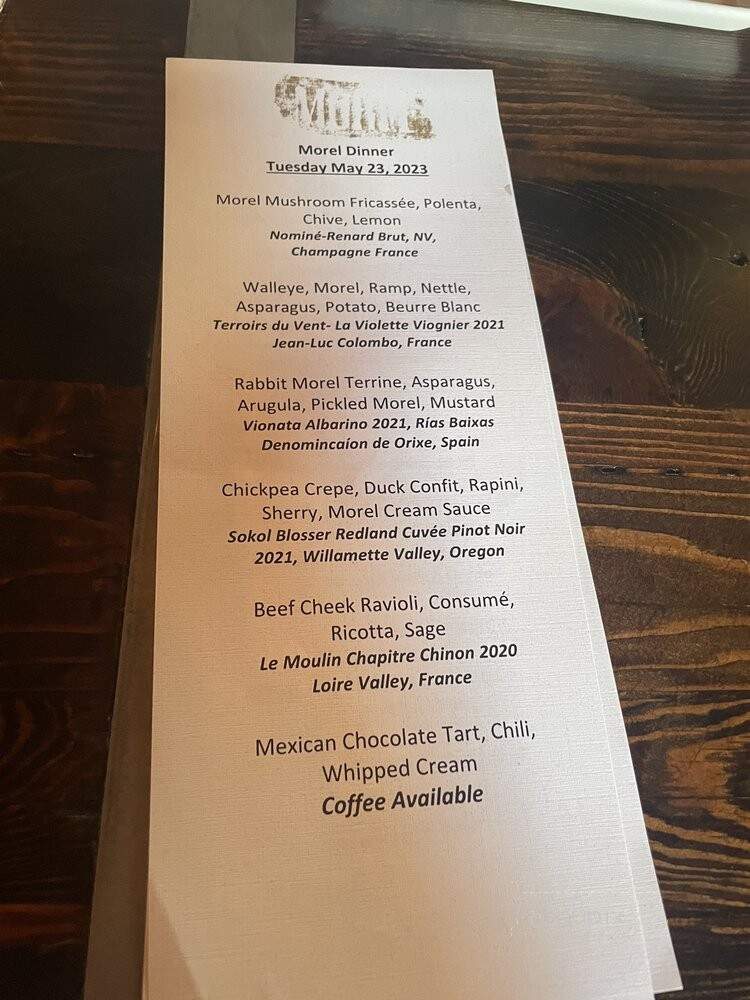 Morel - Milwaukee, WI menu_pic