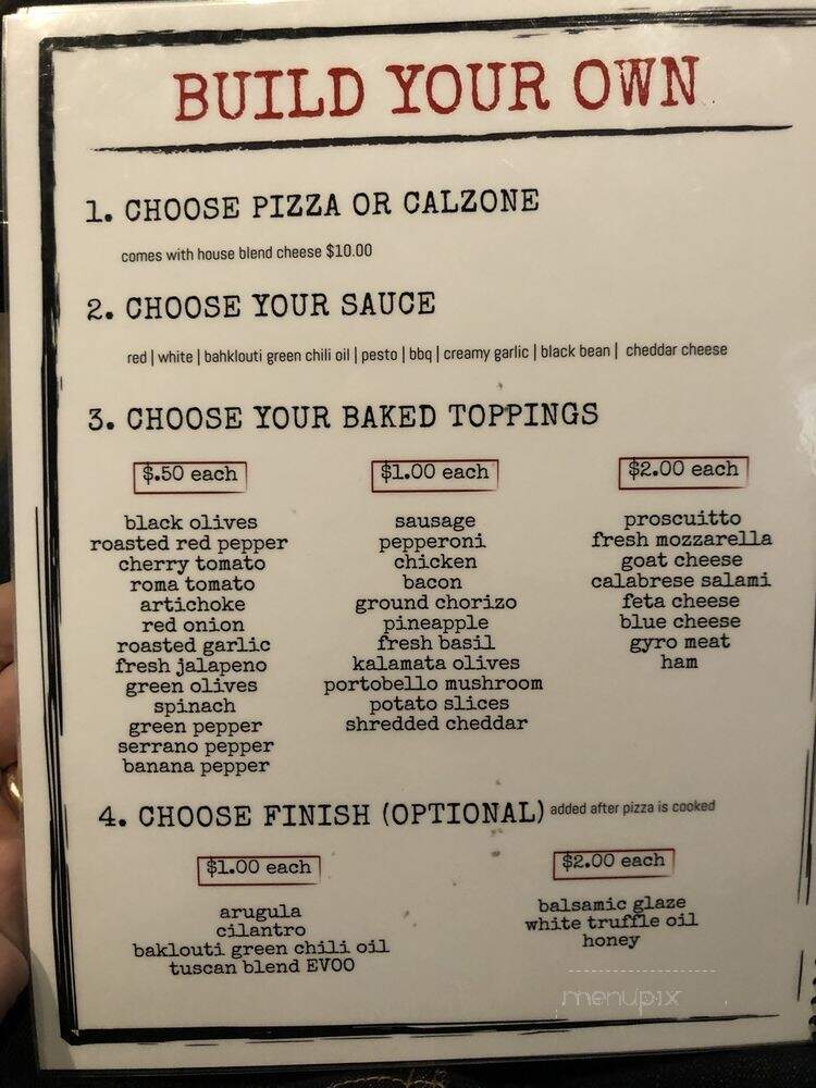 Broken Tree Pizza - Neenah, WI menu_pic
