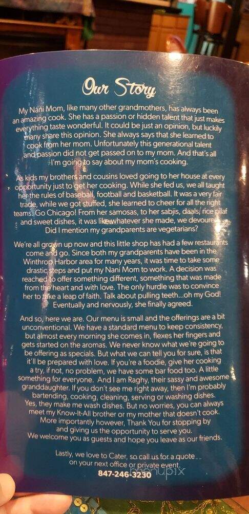 Delhi Belly Bistro - Winthrop Harbor, IL menu_pic