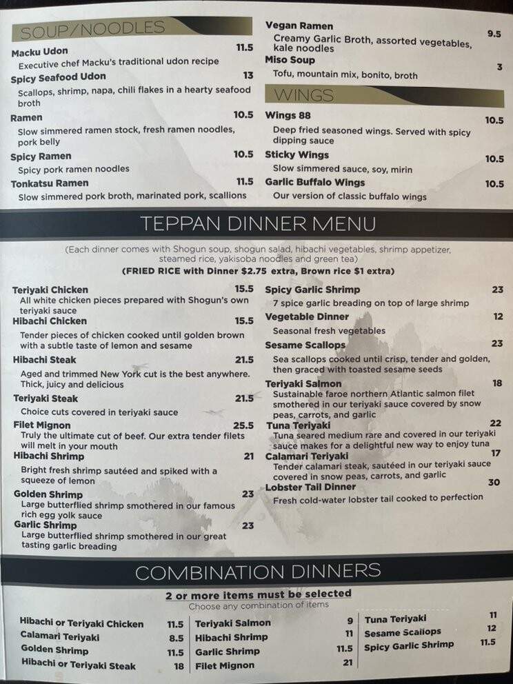 Izakaya 88 - Rockford, IL menu_pic