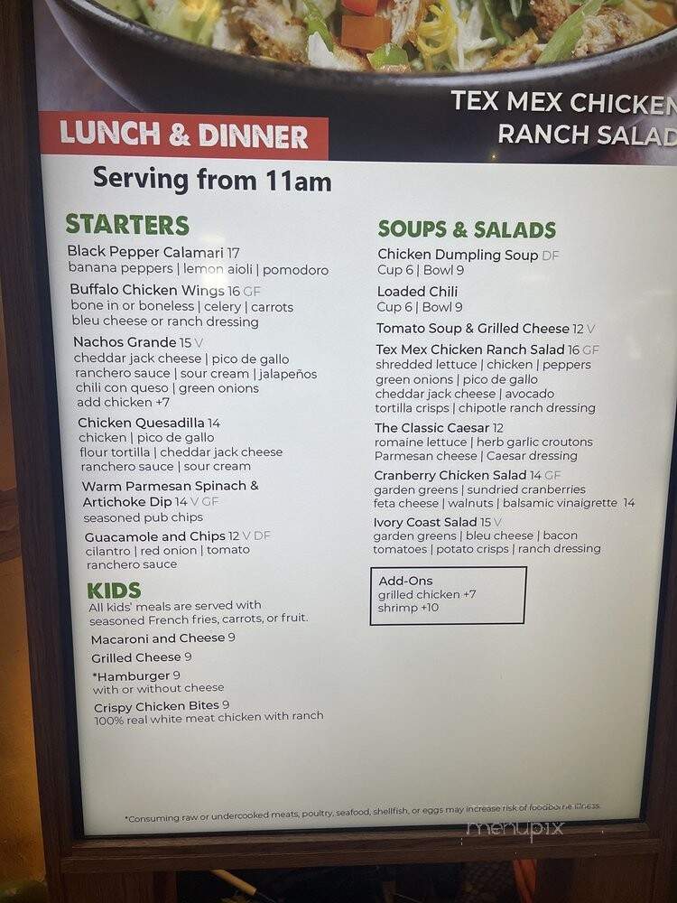 Ivory Coast Restaurant & Lounge - Wisconsin Dells, WI menu_pic