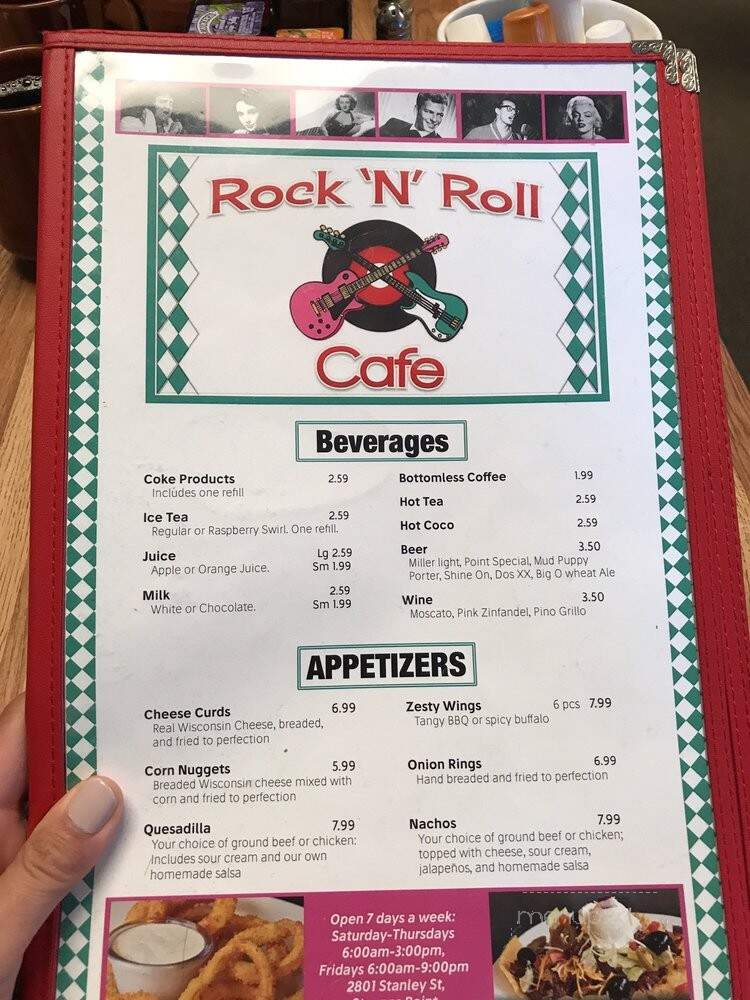 Rock n Roll Cafe - Stevens Point, WI menu_pic
