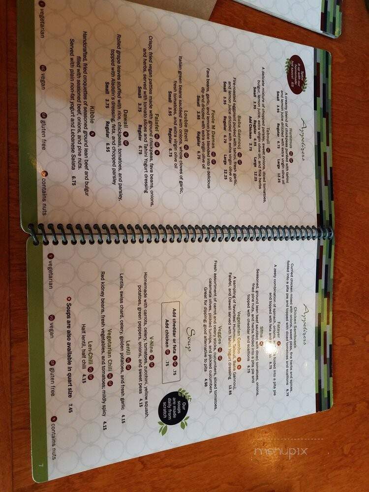 Aladdin's Eatery - Cleveland, OH menu_pic