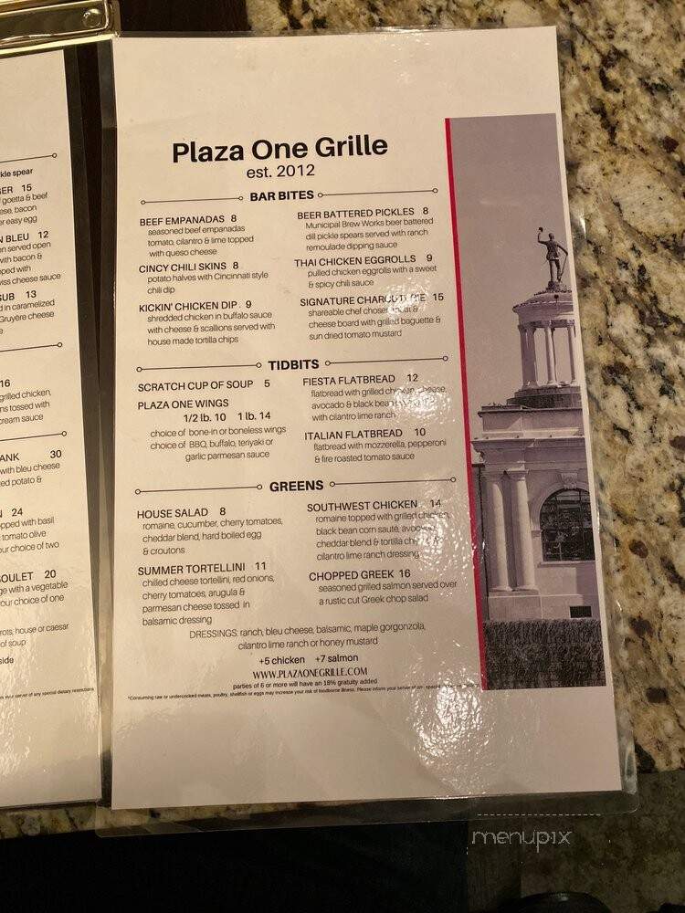 Alexanders - Hamilton, OH menu_pic