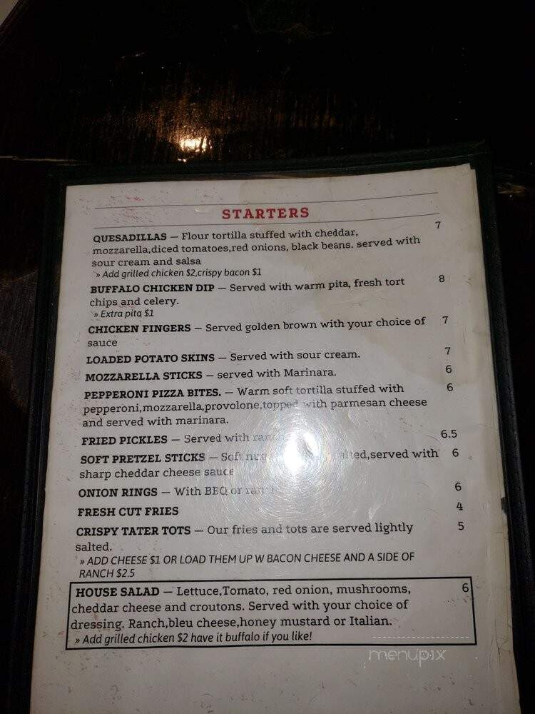 Alexander's Billiards - North Olmsted, OH menu_pic