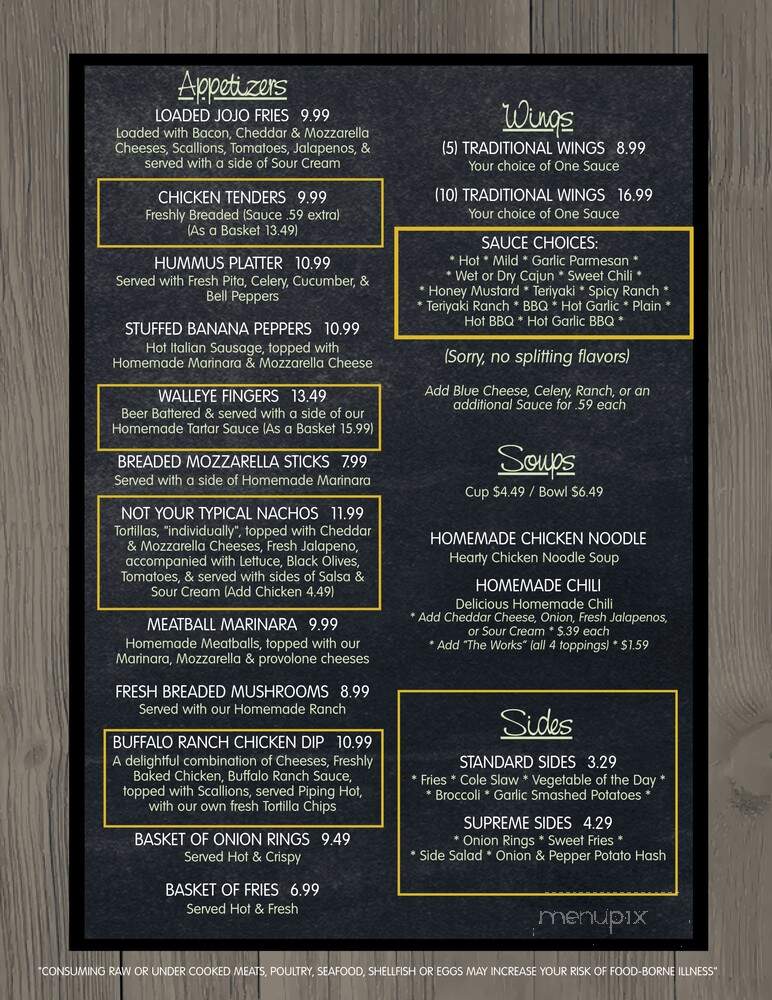 American Tavern - Cleveland, OH menu_pic