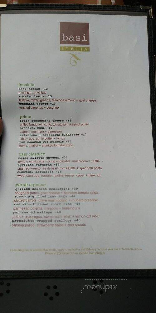 Basi Italia - Columbus, OH menu_pic