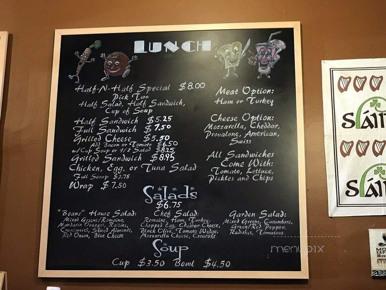 Beans - Chardon, OH menu_pic
