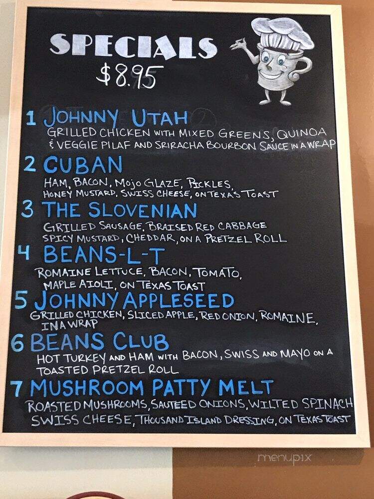 Beans - Chardon, OH menu_pic