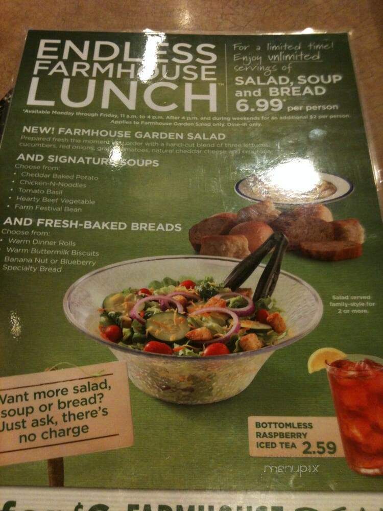 Bob Evans Restaurant - Dublin, OH menu_pic