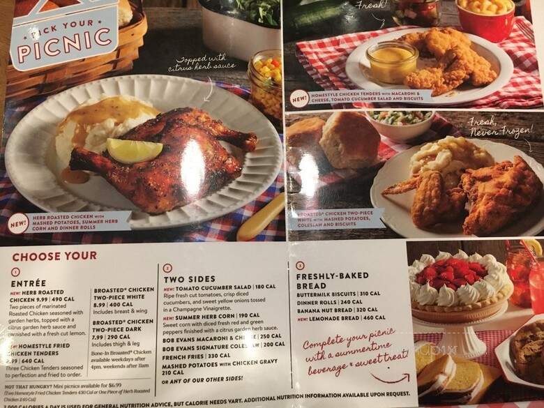 Bob Evans Restaurant - Rio Grande, OH menu_pic